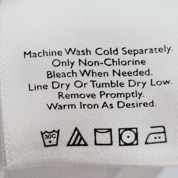 Eddie Bauer Sz Med Sleeveless Peplum Blouse White Blue Cotton Dutch Chinoiserie - Picture 8 of 10